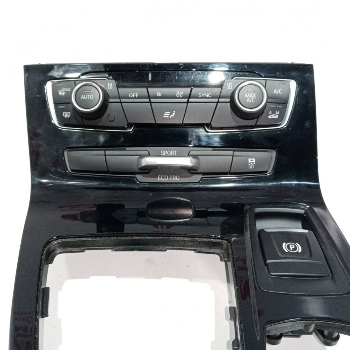 Consola centrala + panou comenzi clima + selector mod + buton parcare BMW 2 F45 2013-2020 5116F005921EF9371644