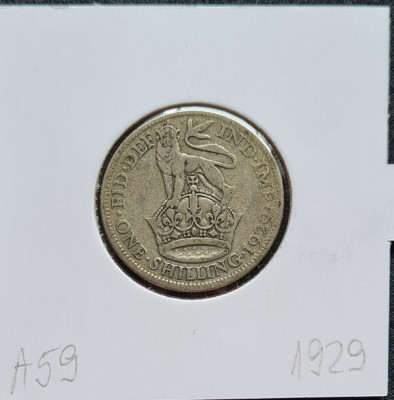 Marea Britanie One shilling 1929 foto