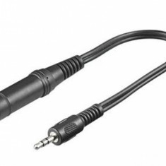 Adaptor audio jack stereo 3.5mm la jack stereo 6.35mm T-M 0.2m, kjr-35