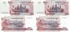 2 x 2002 , 500 riels ( P-54a ) - Cambodgia - stare UNC