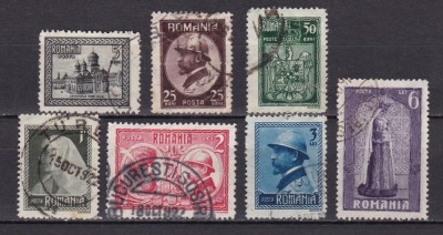 ROMANIA 1922 LP 73 INCORONAREA REGELUI LA ALBA IULIA SERIE STAMPILATA foto