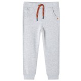 Cumpara ieftin Pantaloni de trening pentru copii, gri melanj, 128