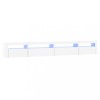 Comoda TV cu lumini LED, alb, 270x35x40 cm