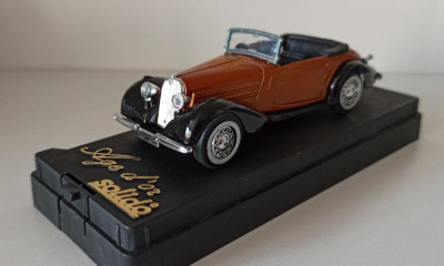 Macheta Talbot-Lago T23 Cabriolet 1936 maro - Solido 1/43 foto