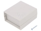 Carcasă ABS Gri cu Panou 67x74x36mm