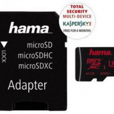 Card de memorie Hama micro SDXC 64GB, UHS-I + Adaptor