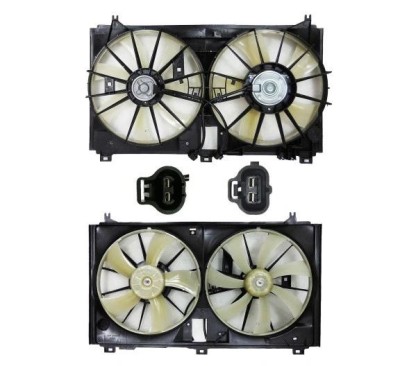 GMV radiator electroventilator Lexus GS, 2005-2012, GS450h, motor 3.5 V6, benzina/electric, cutie CVT, cu AC, 355/355 mm, foto