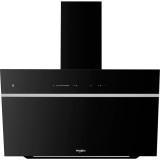 Hota verticala Whirlpool WHVS90FLTCK, 650 m3/h, 6thSense, AirSense, Filtru anti-miros, CookSense, Sticla, Clasa A++