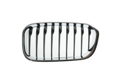 Grila masca fata BMW Seria 1 (F20), 05.2015-06.2019 model M-Sport, partea stanga, crom, negru lucios,