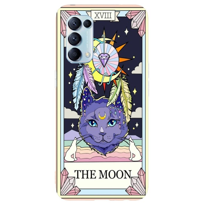 Husa compatibila cu Oppo Find X2 Pro model The moon cat, Silicon, TPU, Viceversa
