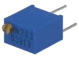 Potentiometru Multitura 20k&Omega; 250mW &plusmn;10% THT