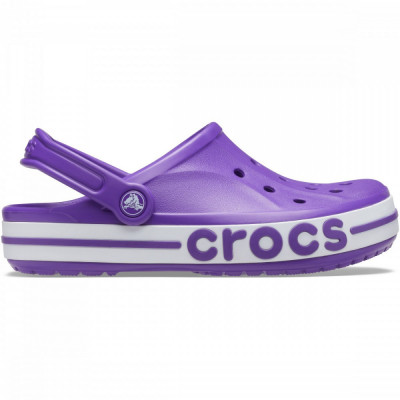 Saboti Crocs Bayaband Clog Mov - Neon Purple/White foto