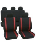 Set Huse Scaun Universale Samoa Petex Negru-Rosu