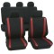 Set Huse Scaun Universale Samoa Petex Negru-Rosu