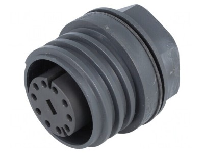 Conector Circular Soclu Mamă 10 PIN Alamă foto