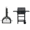 Cuptor de pizza si gratar 3-in-1 de exterior, negru