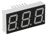 Afișaj LED 7 Segmente 14,2mm 3 Cifre Albastru