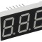 Afișaj LED 7 Segmente 14,2mm 3 Cifre Albastru