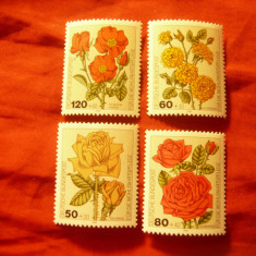 Serie RFG 1982 FLORA - Trandafiri de gradina , 4 valori