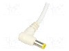Cablu alimentare DC, cabluri, DC 5,5/3,0CP mufa, alb, 1,5m, BQ CABLE - DC.CAB.3111.0150