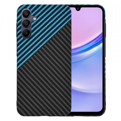 Husa pentru Samsung Galaxy A15 5G A156 / A15 A155, Techsuit, Carbonite FiberShell, Bleu foto