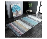 Cumpara ieftin Covor Model Country 11165-194, Marime 67 x 130 cm, Multicolor, Inaltime Fir 9 mm, Antialergic, Polipropilena, Living, Dormitor, Sufragerie, Birou