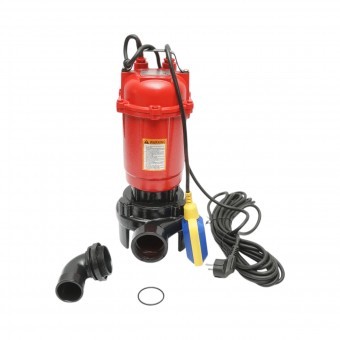 Pompa apa murdara, drenaj submersibila cu flotor si tocator 2600W, 220V, H12m, debit 333 L/min, cablu 8m Breckner Germany foto