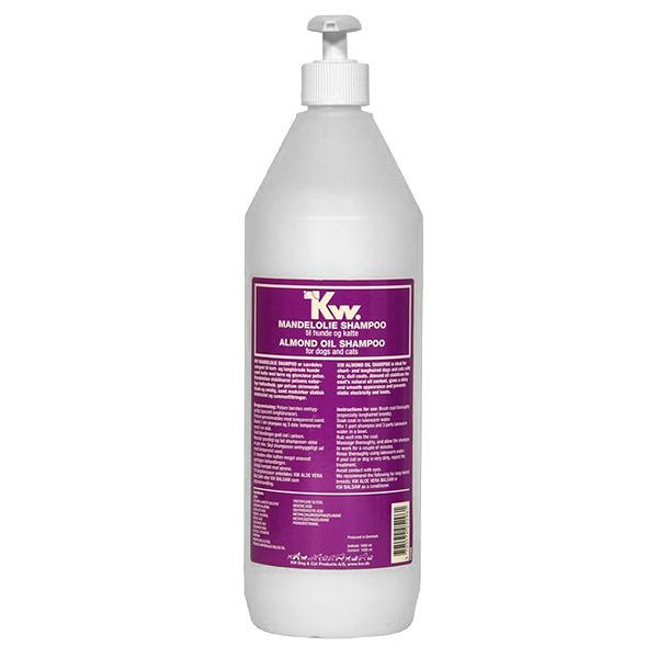 Kw - șampon cu ulei de migdale pentru c&acirc;ini și pisici, 1 L