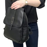 Rucsac tip Ghiozdan de dama din Piele Maria C. Italy, Piele Ecologica, 27x30x12 cm