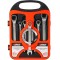 Set chei inelare articulate cu clichet 7 piese VERKE V35400