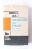 Comprehensiune sau Explicare? - Manfred Riedel (Filosofie, 1989)