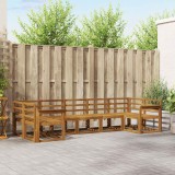 vidaXL Set de canapele de exterior 7 pcs natural Lemn Solid de Acacia 3366907