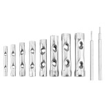 Set chei tubulare 6-22 mm, 10 piese, pentru uz casnic si atelier