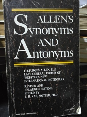 Allens Synonyms and antonyms - F. Sturges Allen foto