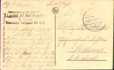 HST CP108 Carte postala germană 1918 Deutsche Feldpost 411, Circulata, Printata