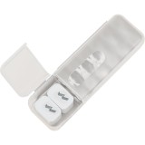 Cutie organizatoare pentru cabluri, flippy, din plastic, 28 x 9 x 6 cm, alb