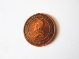 Jeton/medalion Papa Leon al XIII-lea Pont Mass Roma 1887,diametru:21 mm