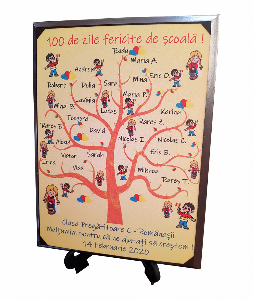 Placheta personalizata sfarsit an scolar - cadou pentru educatoare/invatatoare  | Okazii.ro