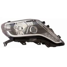 Far TOYOTA LAND CRUISER (FJ150), 01.2014-12.2017, partea dreapta, DEPO, cu lentile; cu &amp;quot;lumina timp de zi&amp;quot; tip LED; HB3+LED; electric; negr