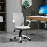 Cumpara ieftin Vinsetto scaun rotativ pentru birou, 61x61x89-99 cm, gri | Aosom Ro