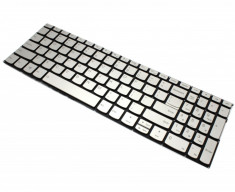 Tastatura Laptop Lenovo IdeaPad 3-15IIL05 Argintie Layout US Cu Iluminare foto