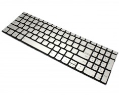 Tastatura Laptop Lenovo IdeaPad 3-15IIL05 Argintie Layout US Cu Iluminare foto