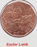 2104 Austria 5 euro 2017 Easter Lamb km 3266 UNC, Europa