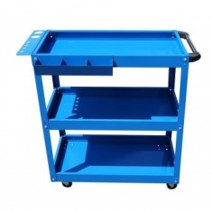 Carucior metalic pe roti cu 3 rafturi pentru scule 660x360x730mm