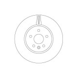Set discuri frana fata TRW, Opel Astra K (B16), 06.2015-, Astra K Combi (B16), 11.2015-, Fata; puntea fata; Sistem de franare : 16&amp;quot;