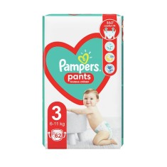 Scutece chilotel Pampers Pants Nr.3, 6-11 Kg, 62 buc