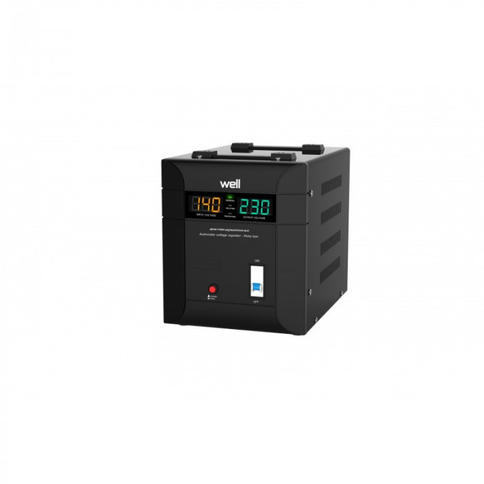 Stabilizator automat de tensiune Well Agile, 5000VA/3500W