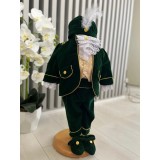 Cumpara ieftin Costum botez prin, verde - DPH391