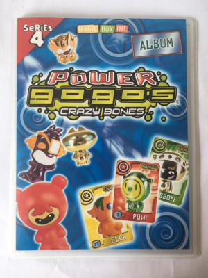 Album Power Gogo&amp;#039;s Crazy Bones + 8 cartonase si 27 stickere foto