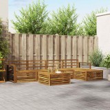 vidaXL Set Mobilier Gradina 6 Piese Lemn Masiv Acacia Natural